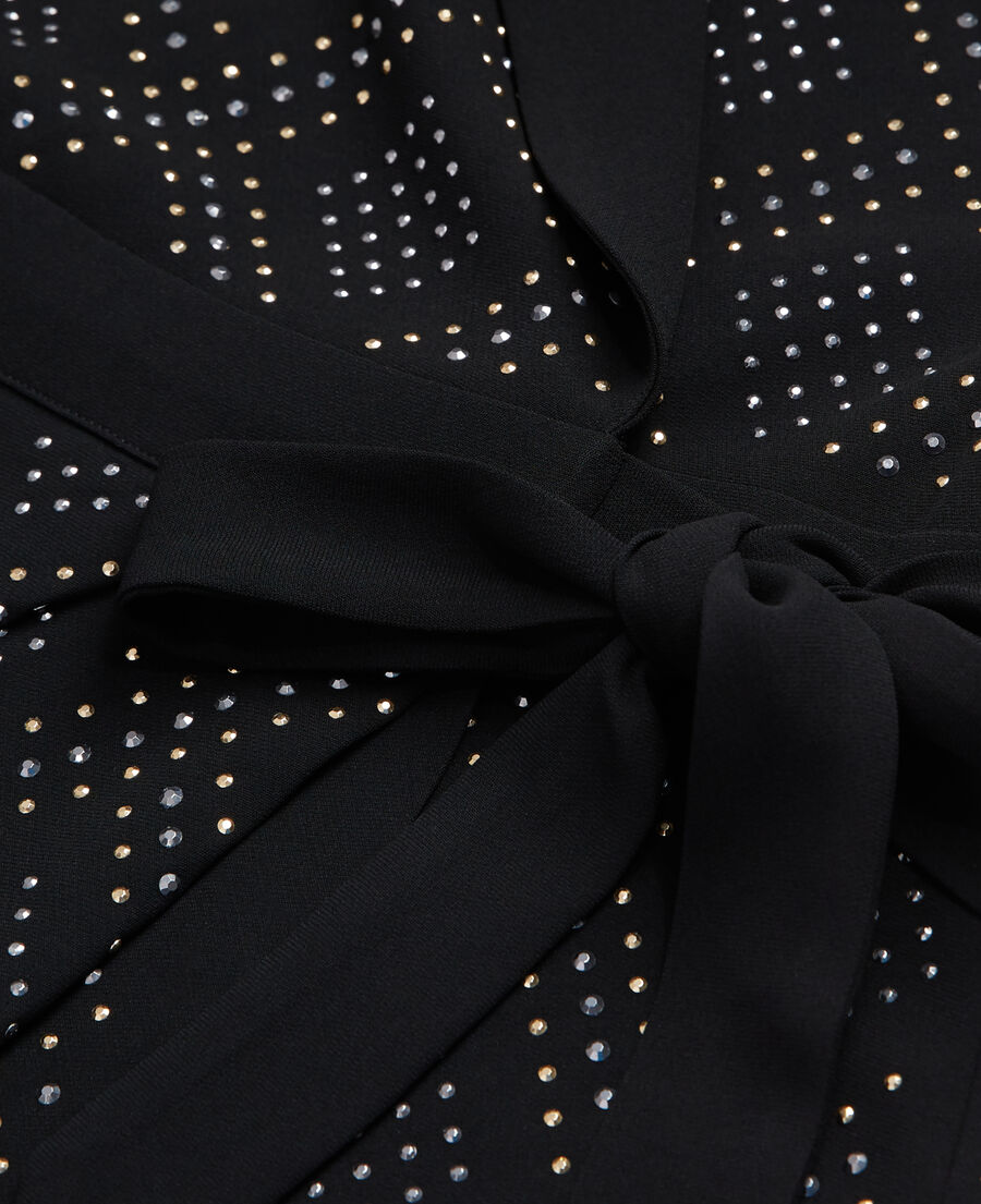 short black wrap dress