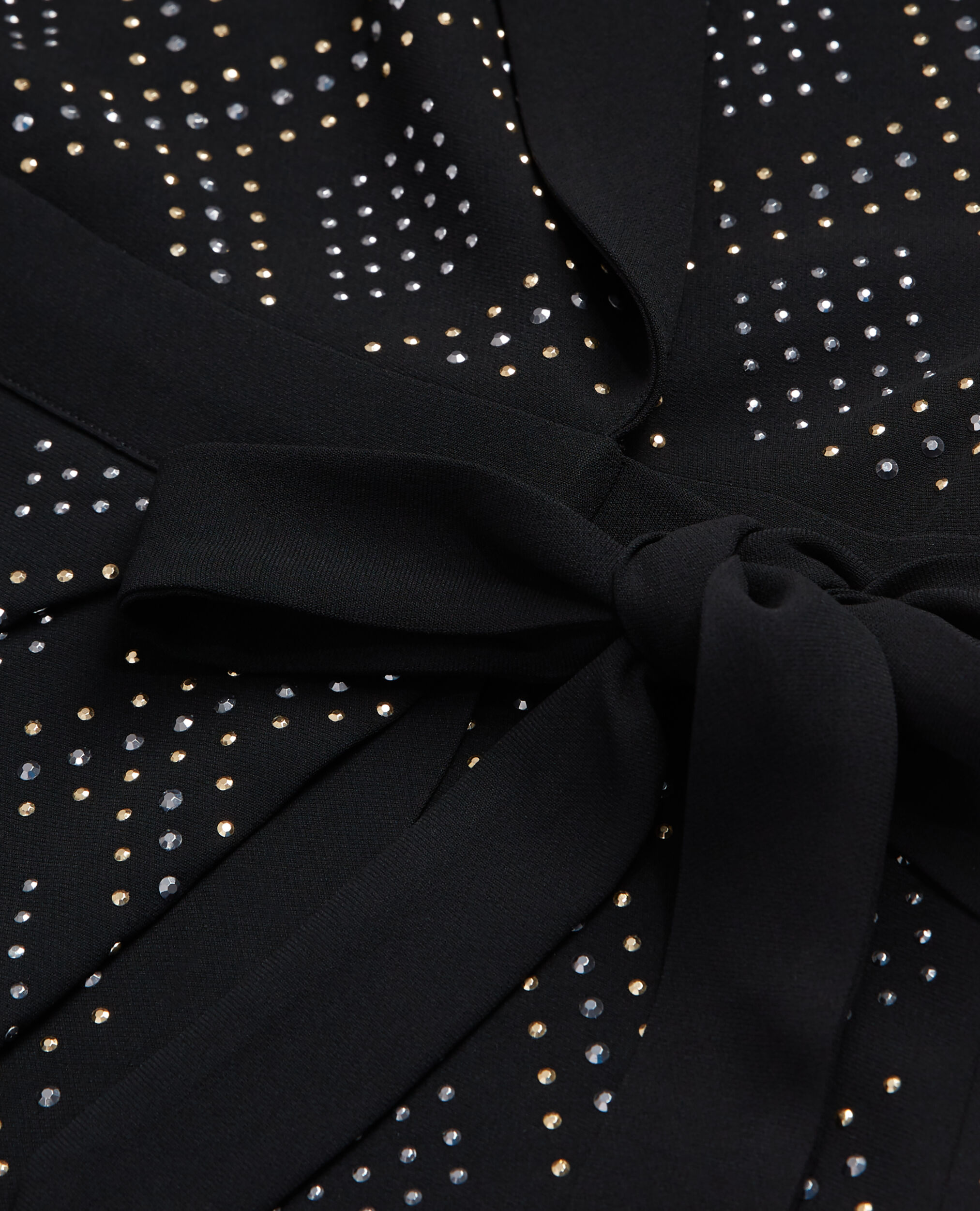 Short black wrap dress, BLACK, hi-res image number null