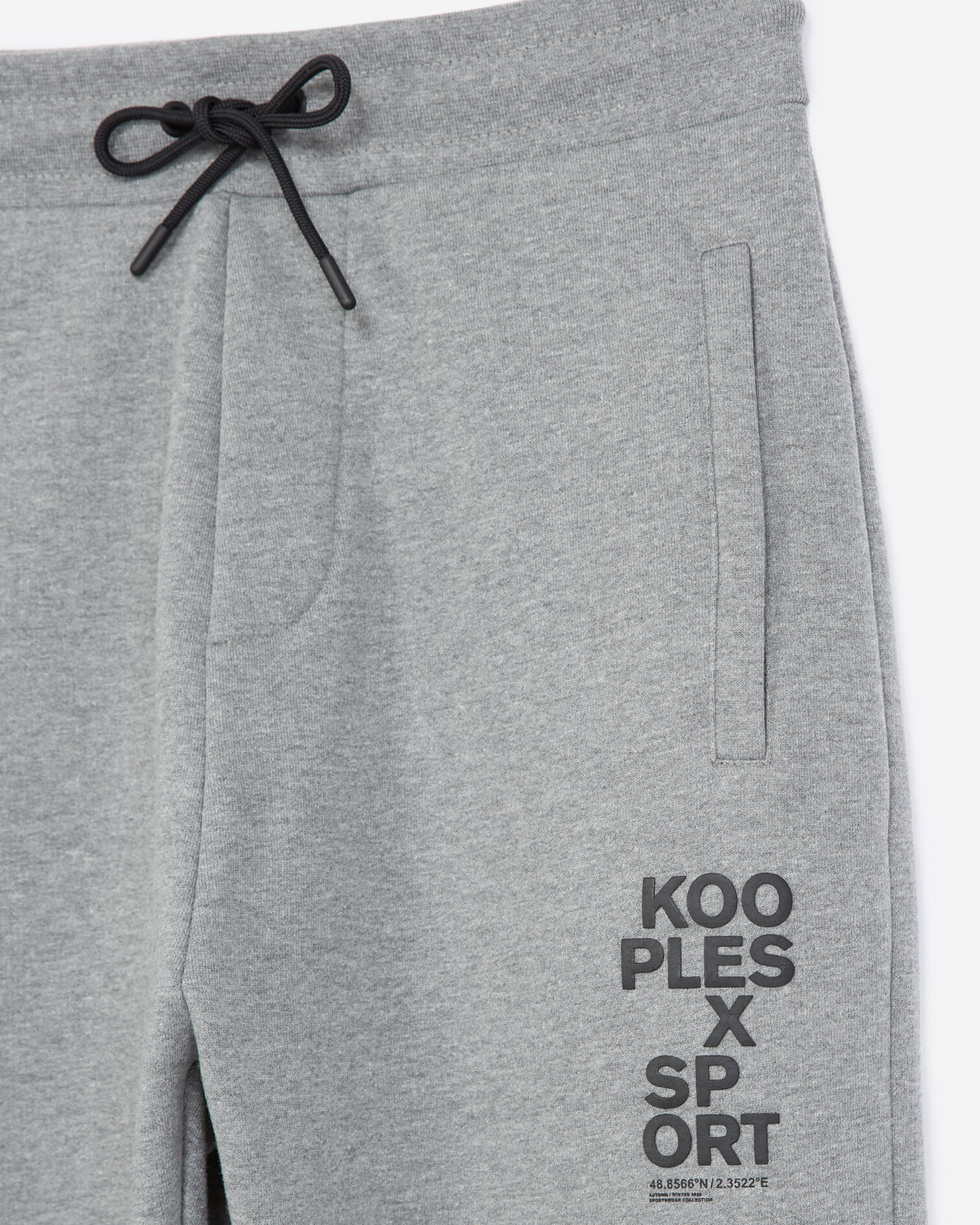 Gray jogging pants, MIDDLE GREY MELANGE, hi-res image number null
