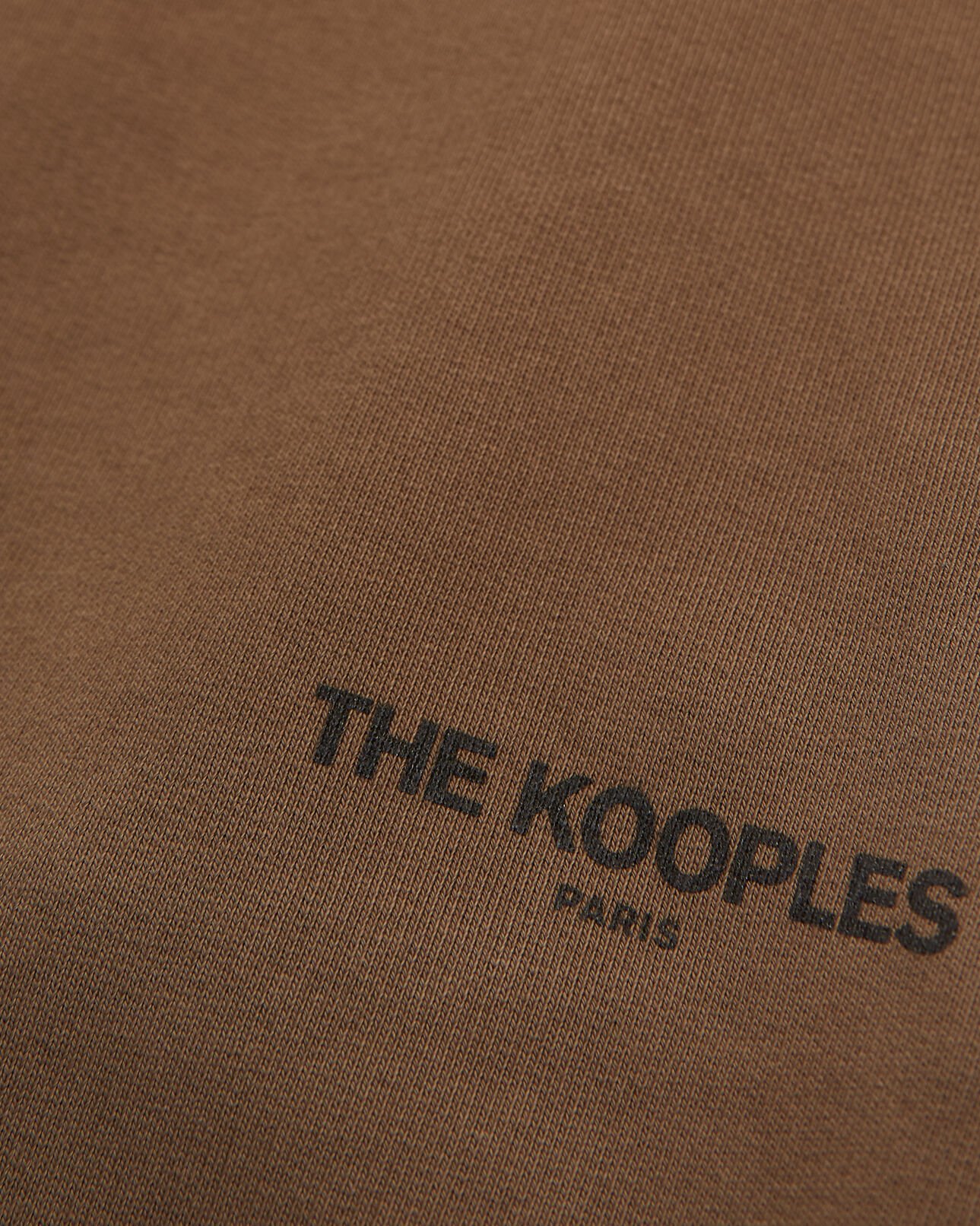 The Kooples HOMME BROWN bas jogging marron coton à logo