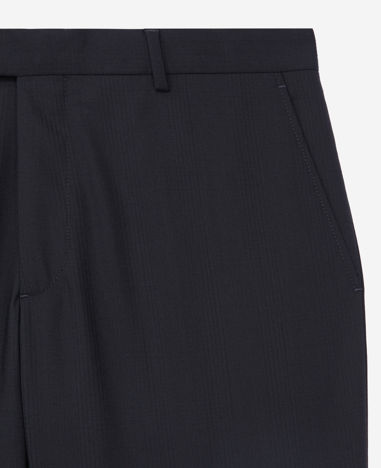 The Kooples HOMME DARK NAVY pantalon de costume prince de galles en laine bleu marine