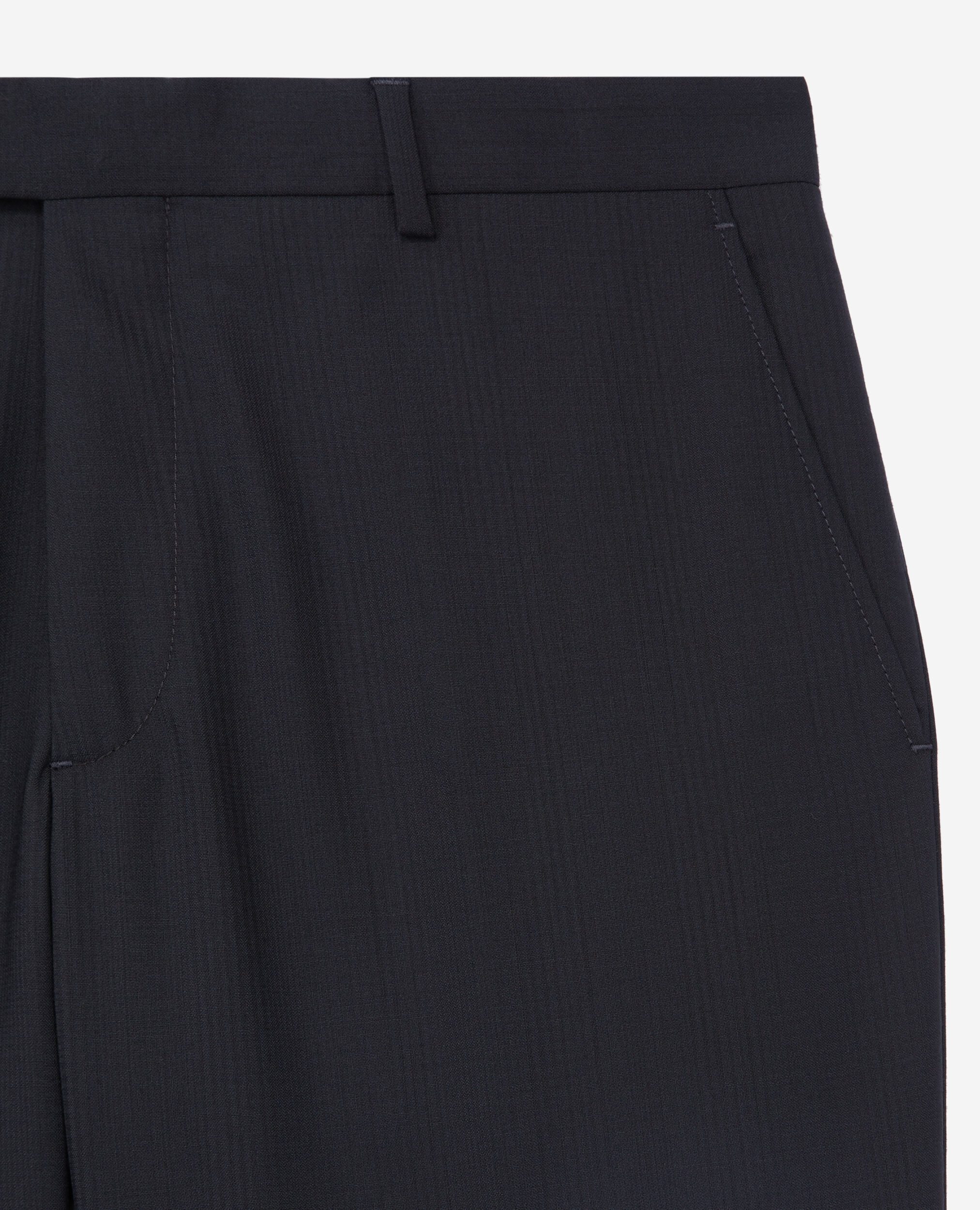 Pantalon de costume Prince de Galles en laine bleu marine, DARK NAVY, hi-res image number null