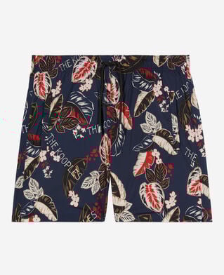 The Kooples HOMME NAVY short de bain imprimé bleu marine