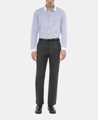 The Kooples HERREN WHITE / BLUE elegantes, blau-weiß kariertes hemd