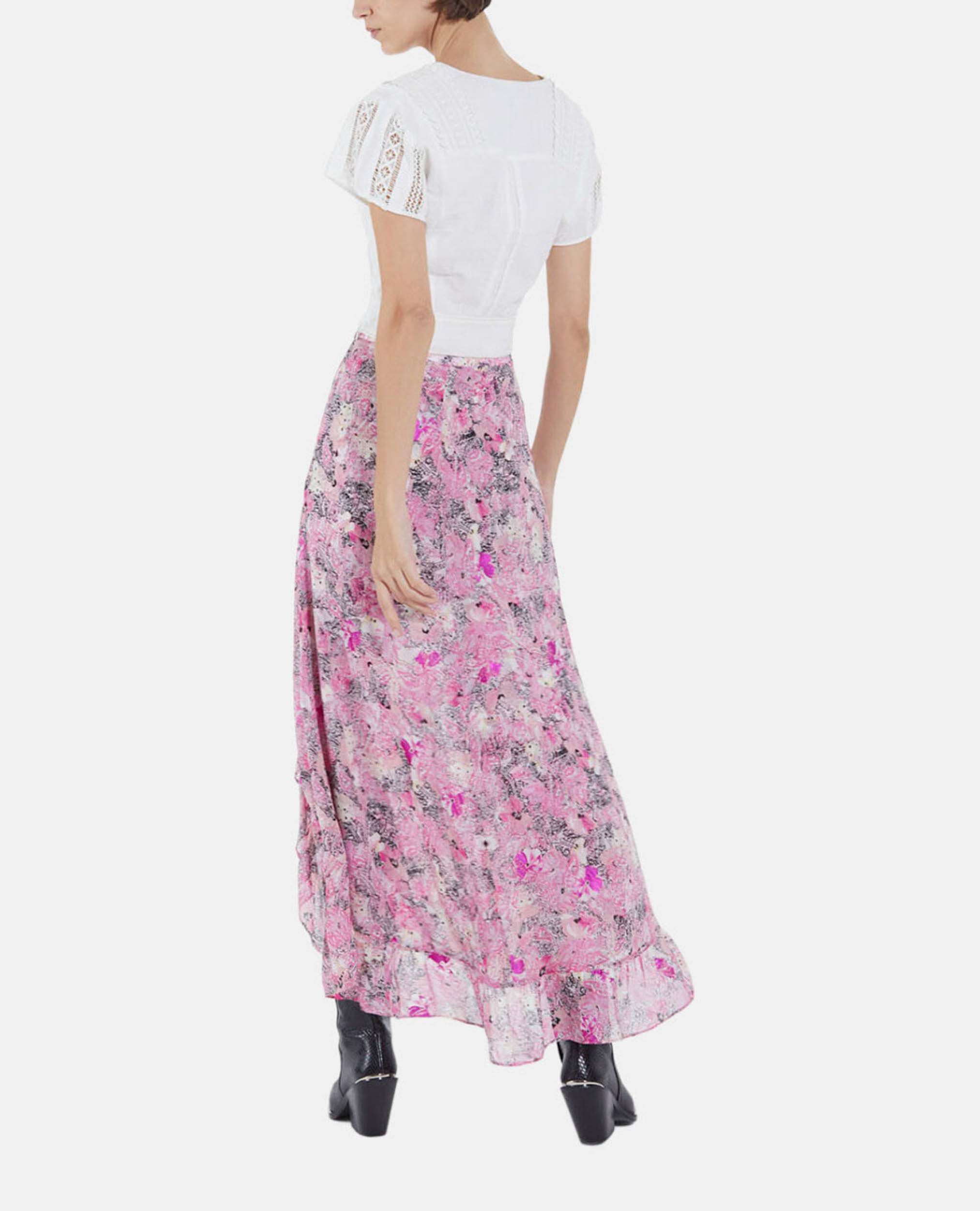 Jupe longue hot sale fluide rose