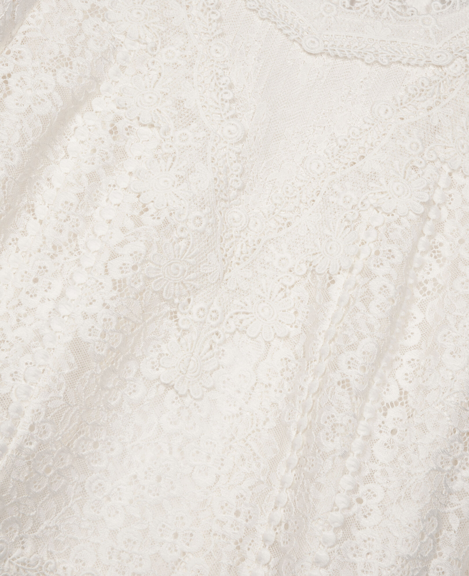 The Kooples DAMEN ECRU ecrufarbenes spitzenoberteil