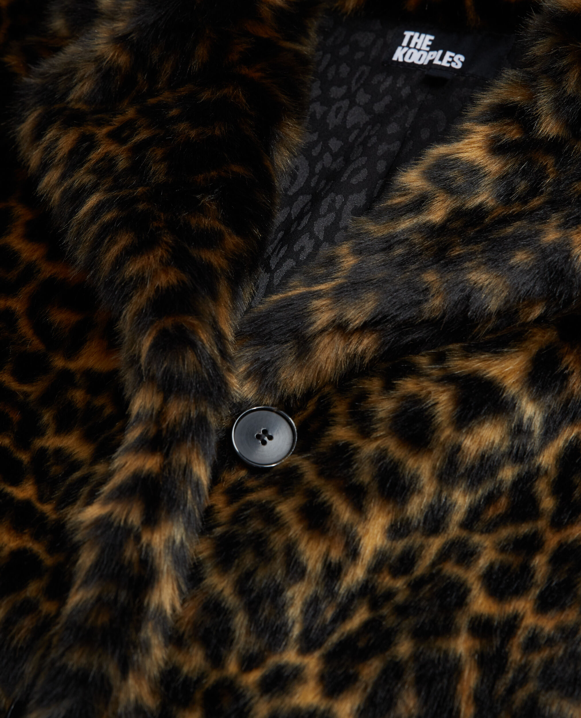 Leopard print faux fur coat, LEOPARD, hi-res image number null