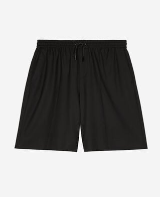 The Kooples HERREN BLACK schwarze bermudashorts aus wolle