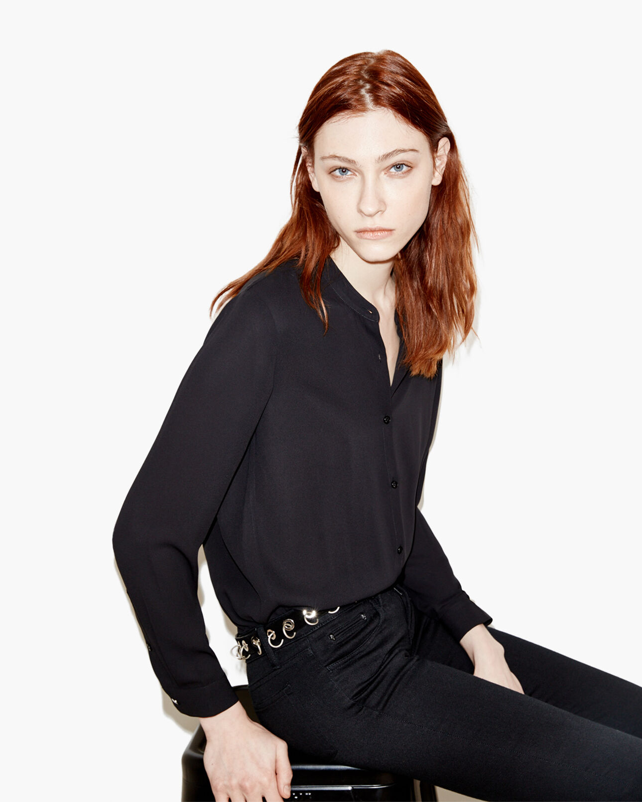 The Kooples MUJER BLACK shirt