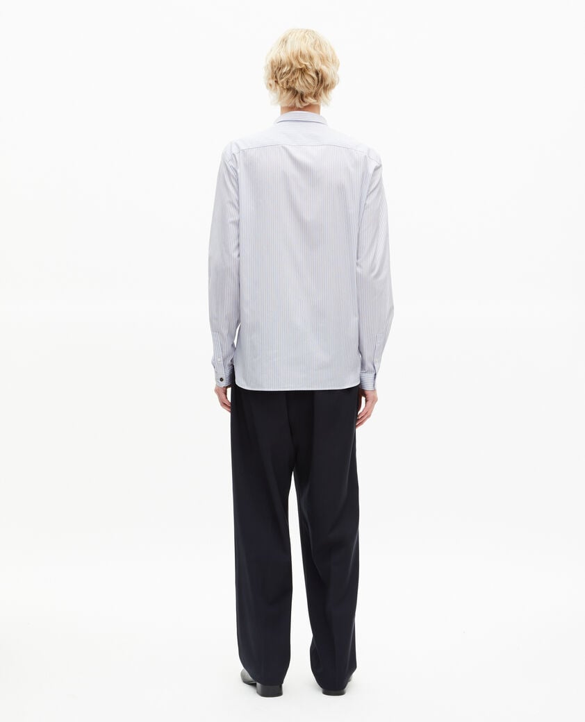 The Kooples MEN BLUE WHITE light blue pinstripe shirt