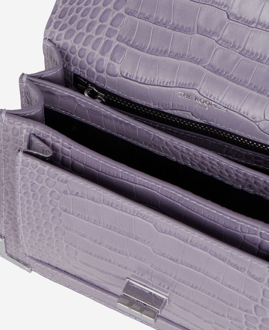 The Kooples WOMEN LIGHT PURPLE small emily bag in purple leather