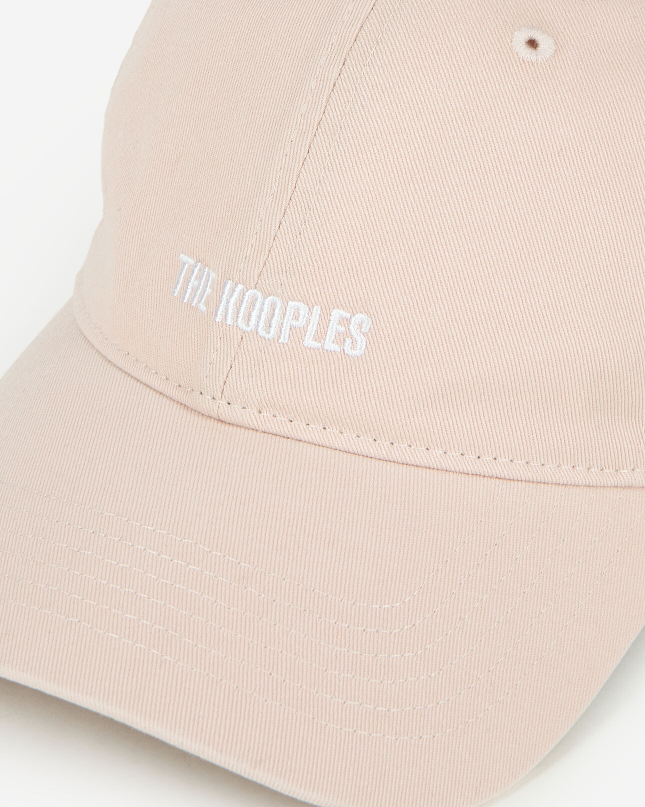 The Kooples MIXED LILA pink embroidered logo cap