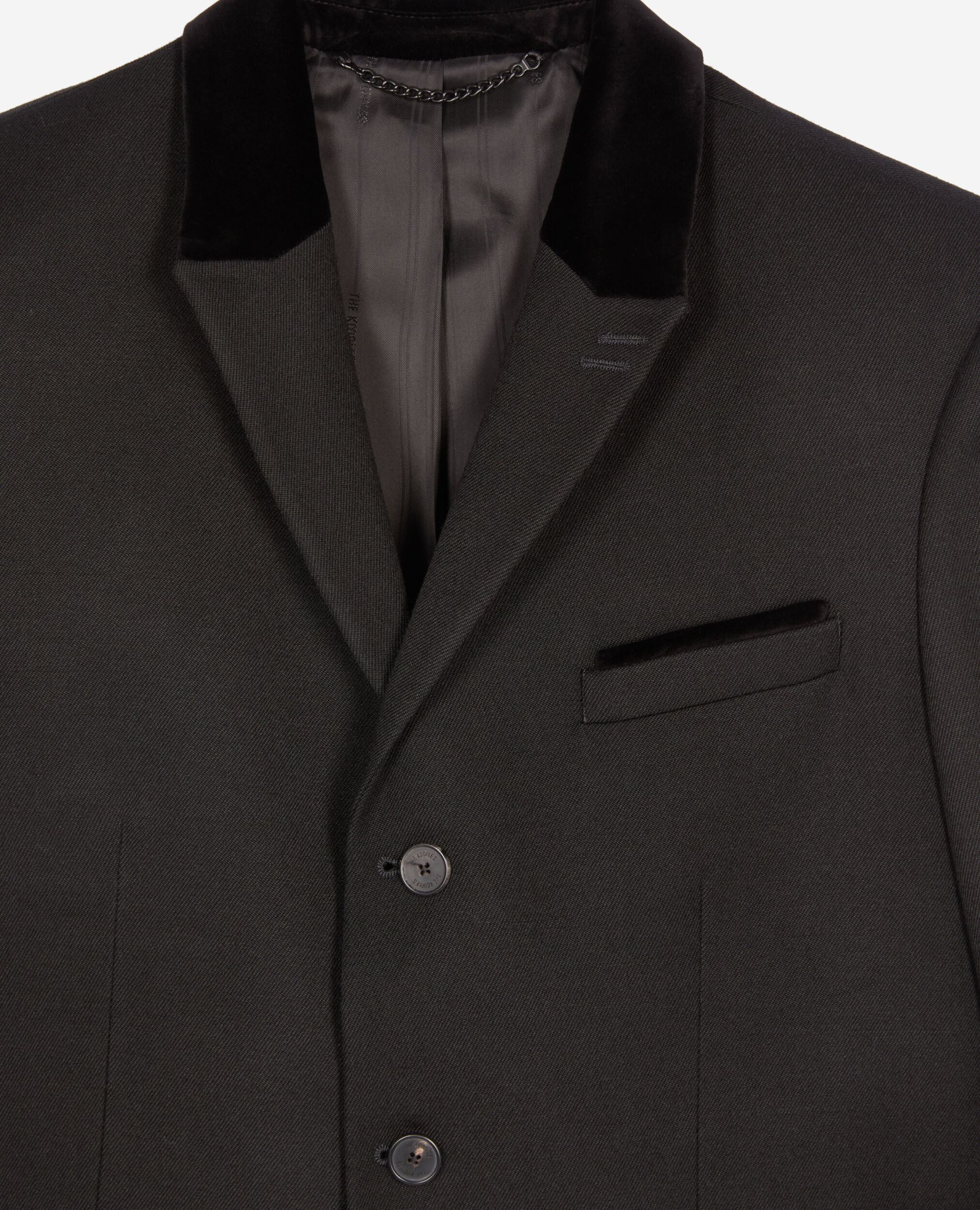 Blazer en laine noire, BLACK, hi-res image number null