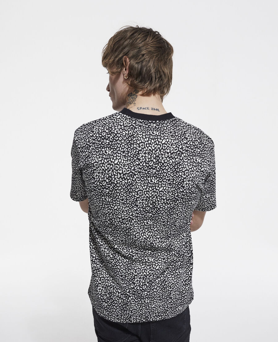 black leopard print t-shirt