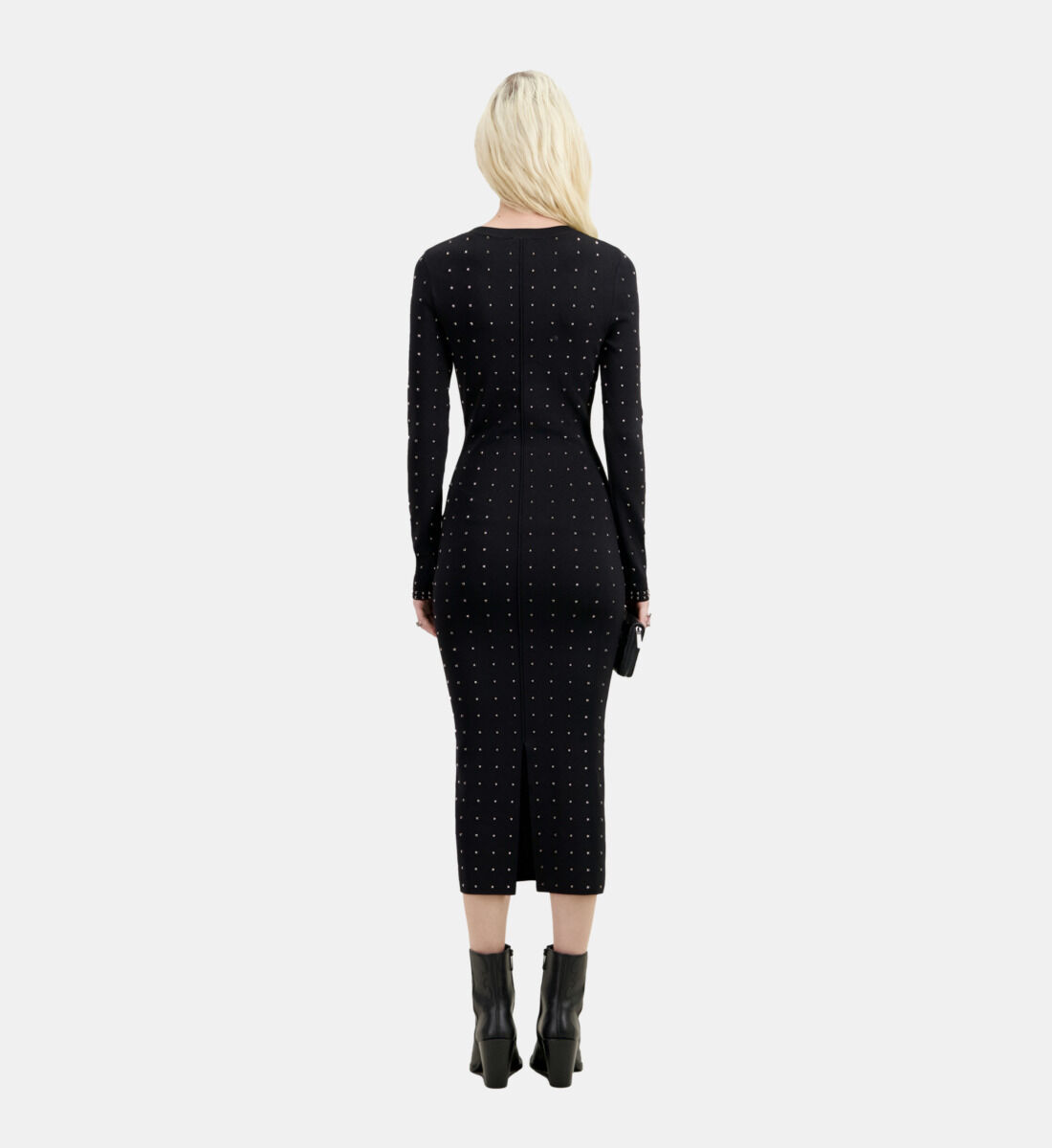 Long black dress with spikes The Kooples