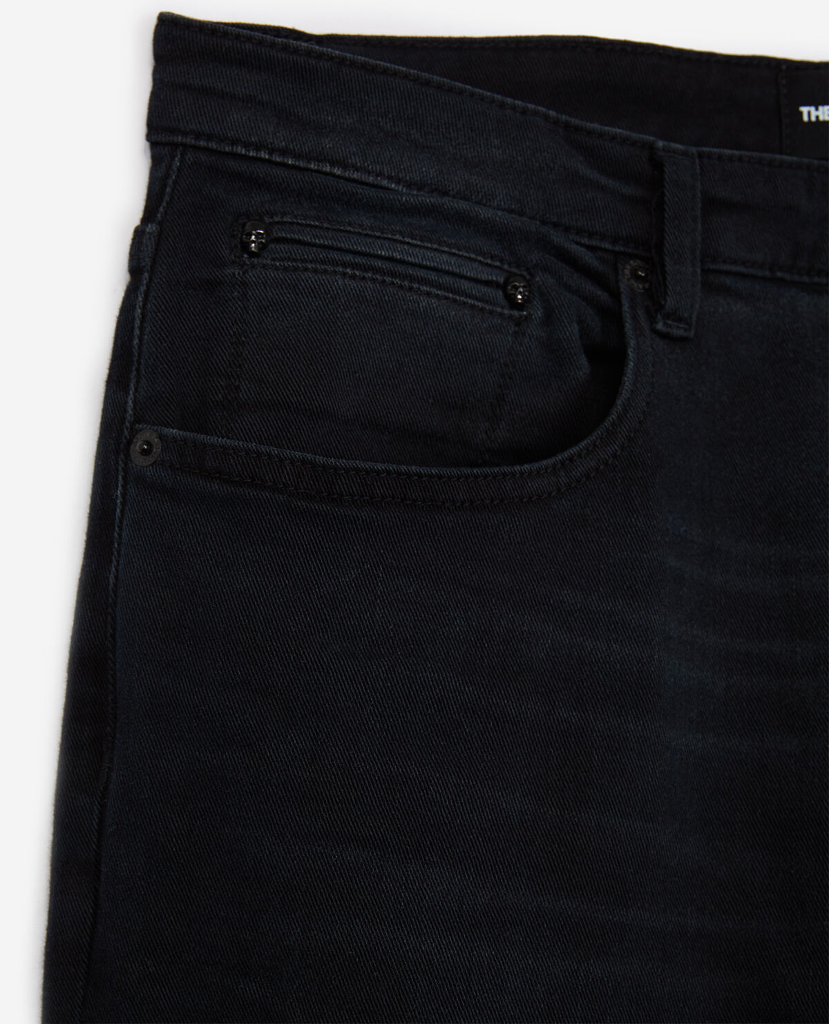 Black skinny jeans with zips at the bottom of the legs