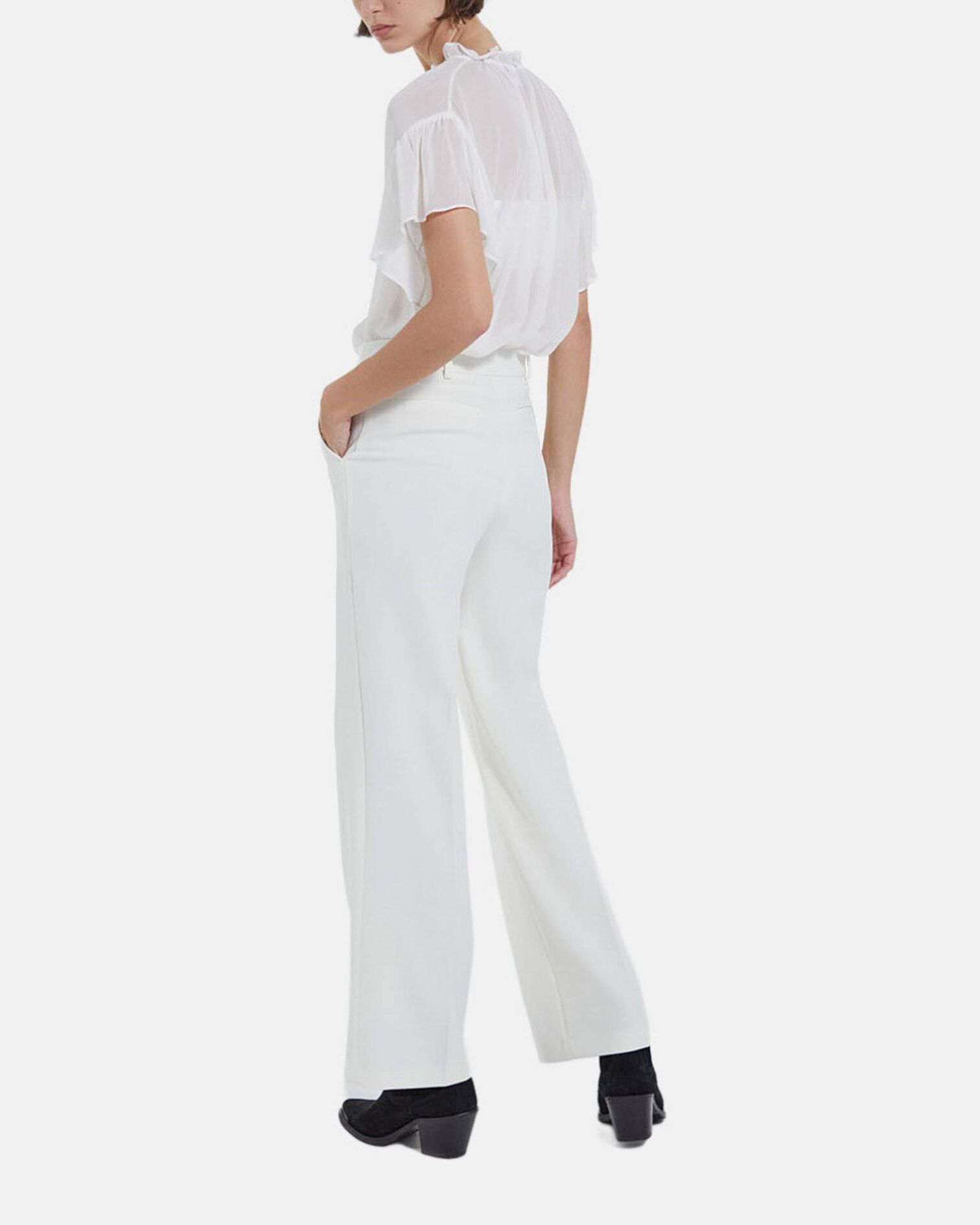 Blouse à volants, OFF WHITE, hi-res image number null