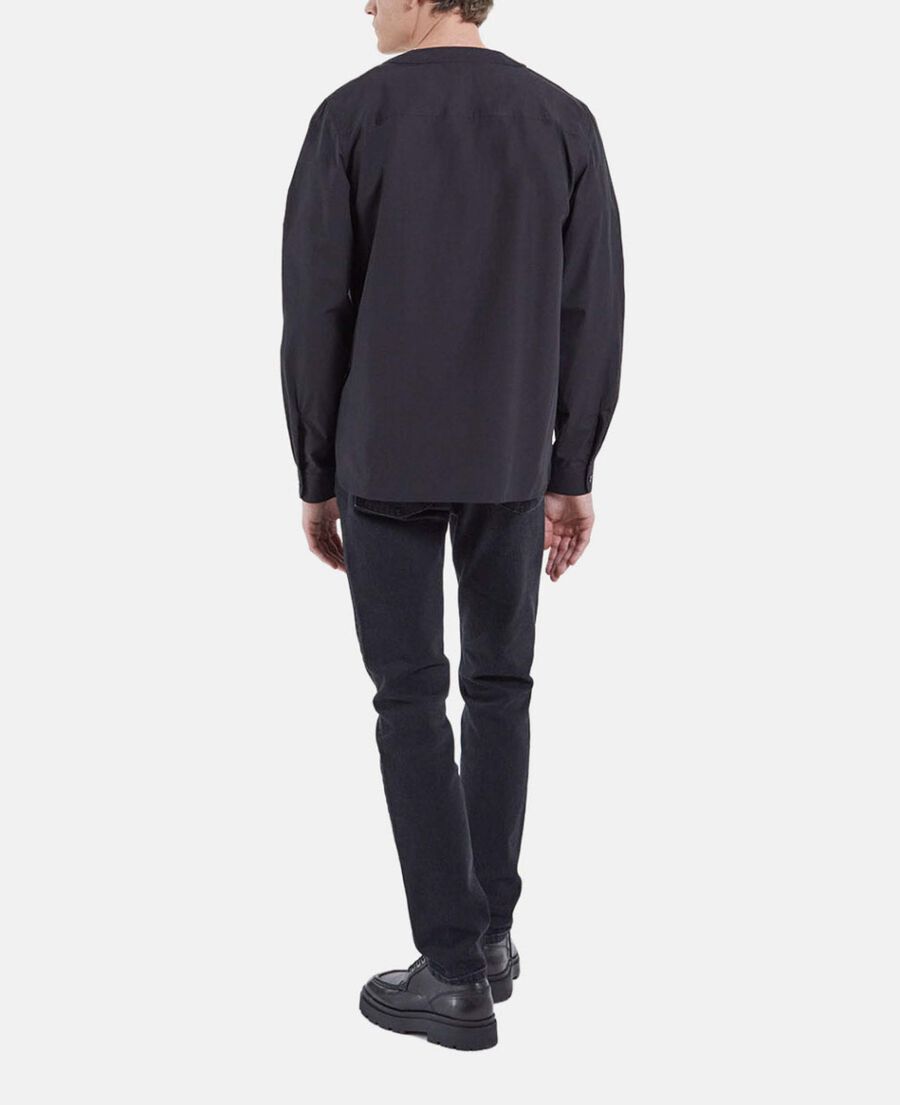shirt with baseball collar