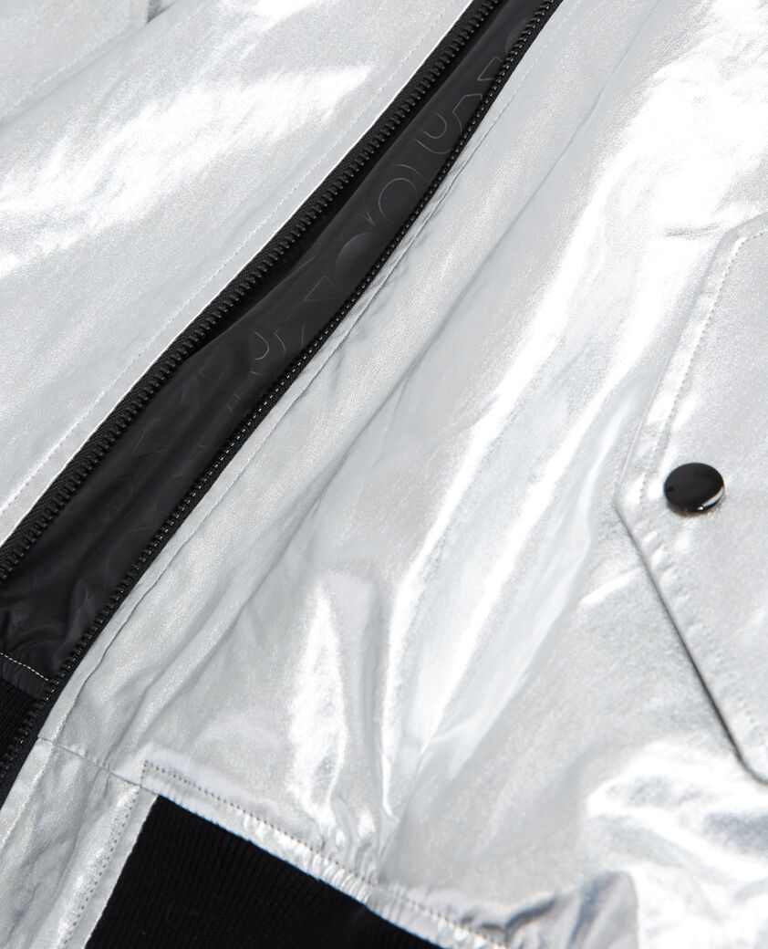 The Kooples HOMME SILVER / GOLD bomber doré et argenté