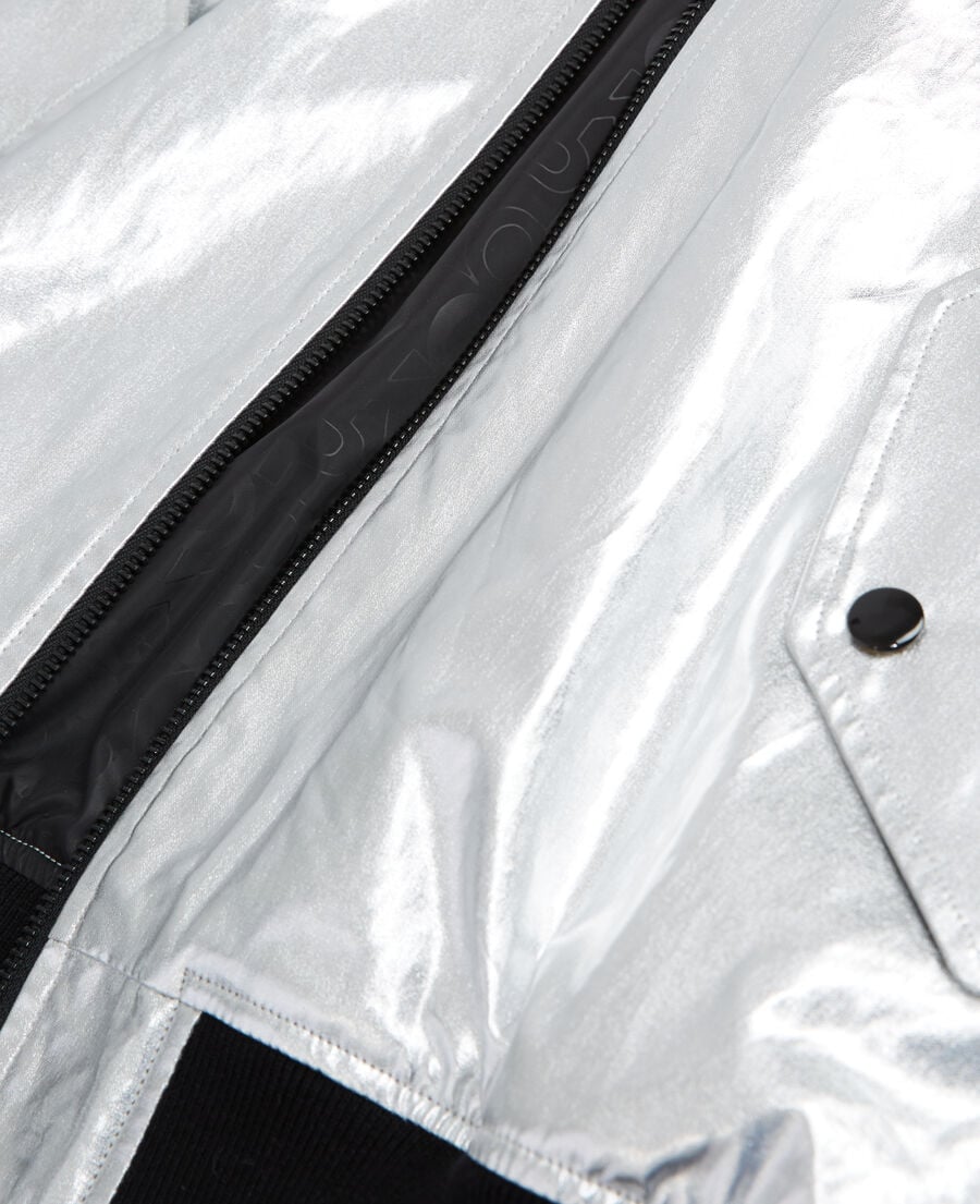 The Kooples HOMME SILVER / GOLD bomber doré et argenté