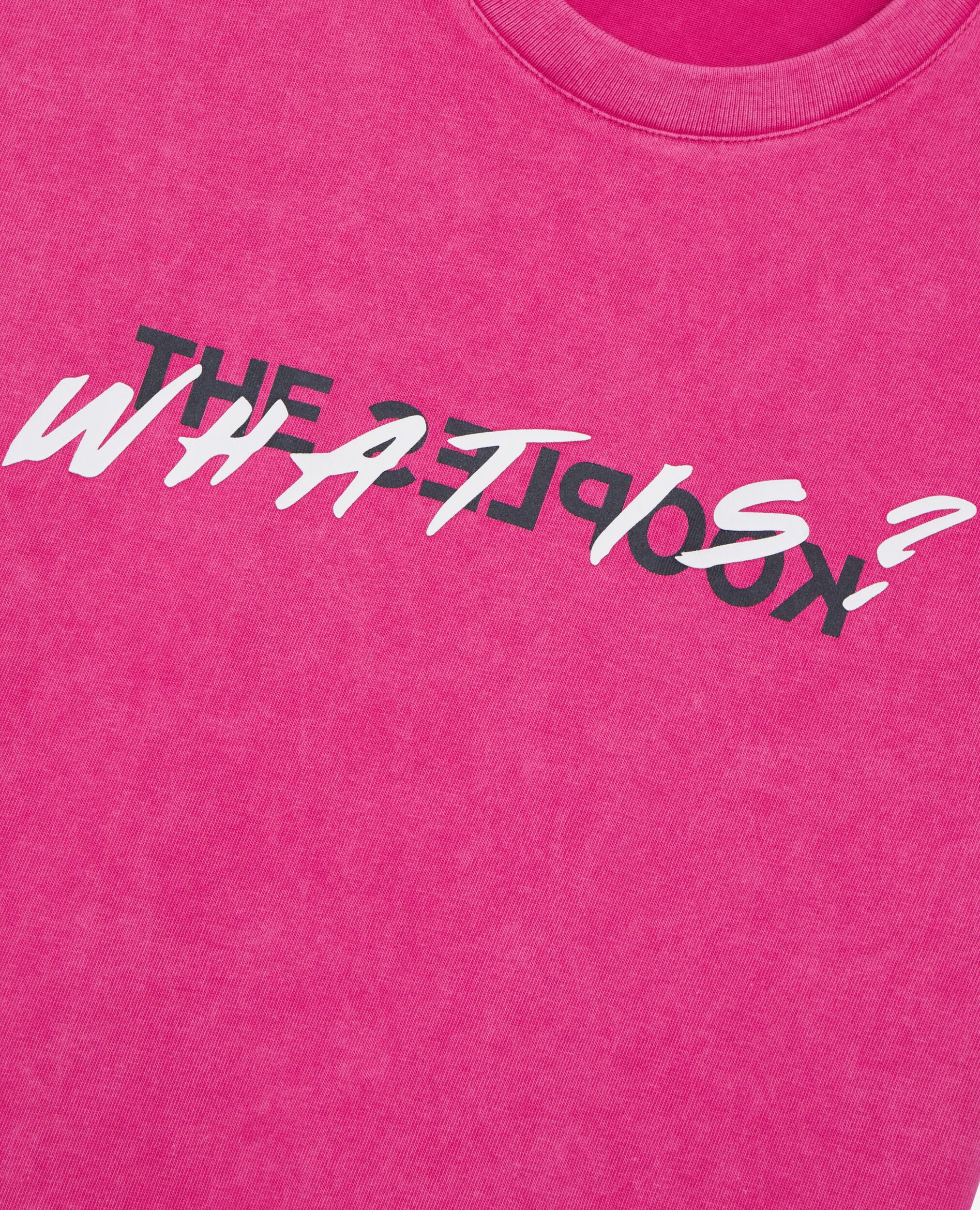 Pink What is t-shirt, FUSHIA, hi-res image number null