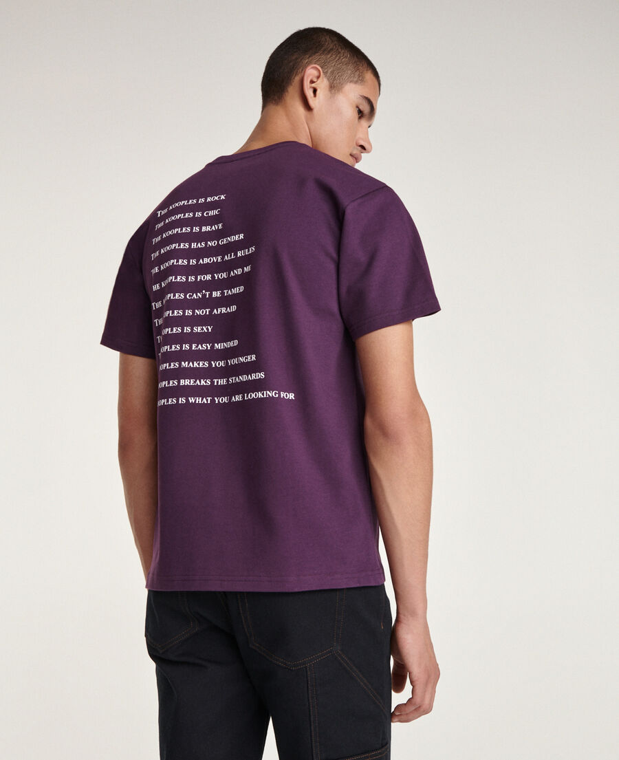 camiseta de algodón púrpura qué es