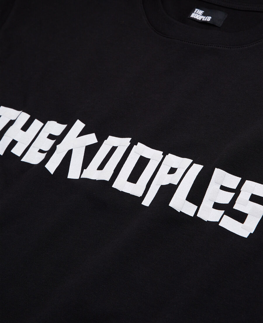 The Kooples HERREN BLACK schwarzes sweatshirt mit the kooples logo