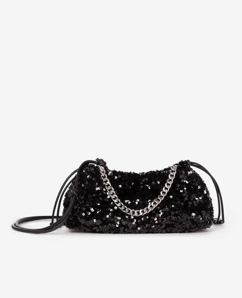 The Kooples FEMME BLACK sac taylor &agrave; sequins noir