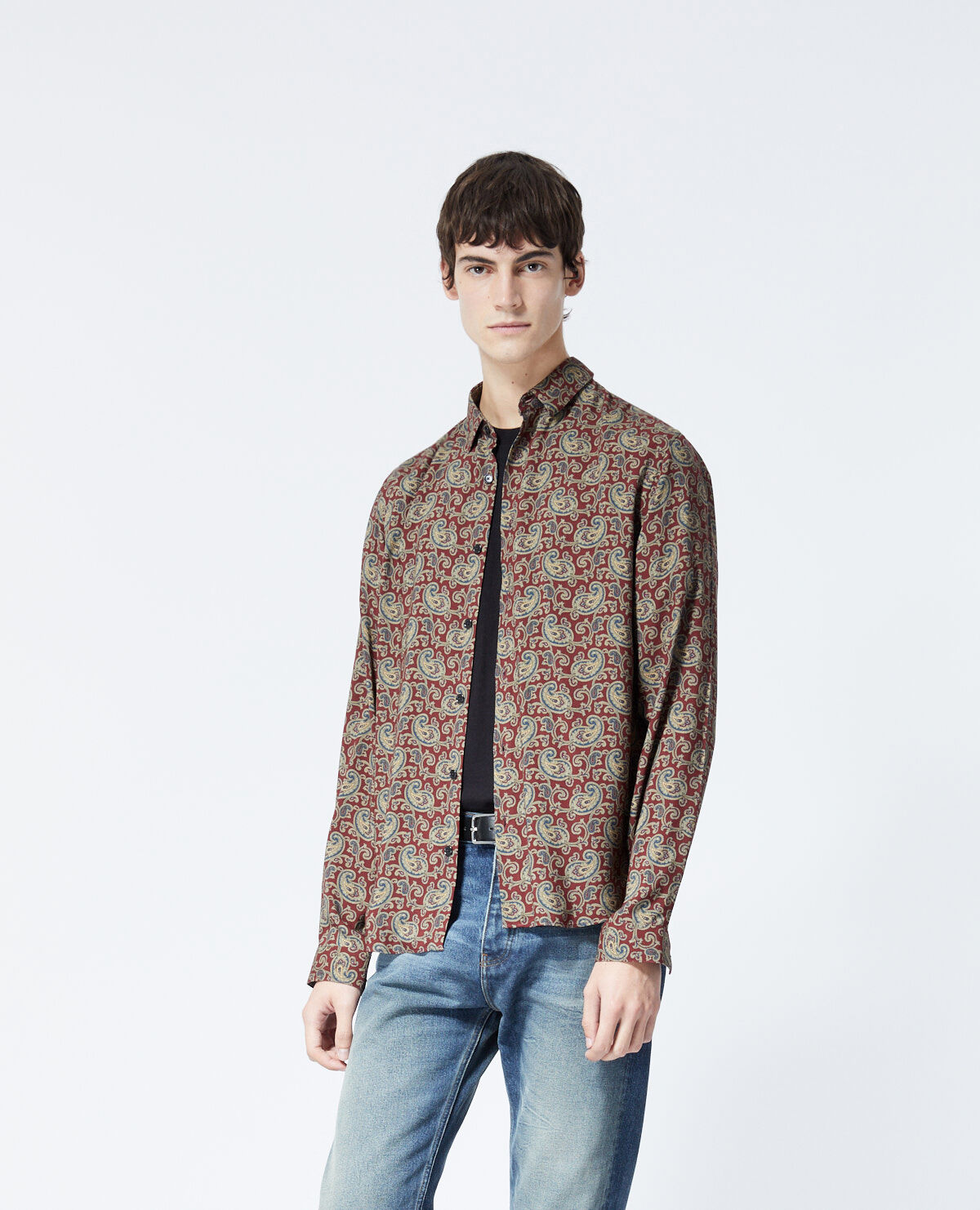 Chemise homme motif cachemire sales