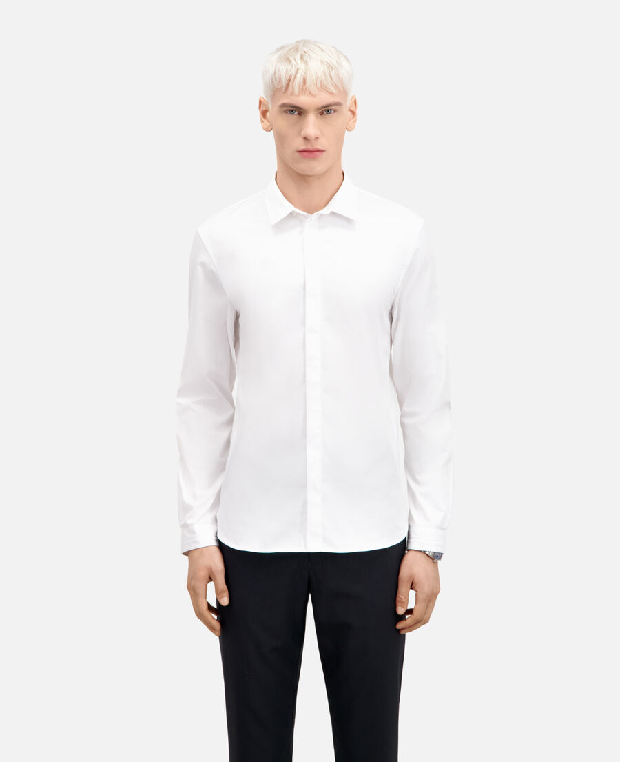weißes hemd aus smart-twill