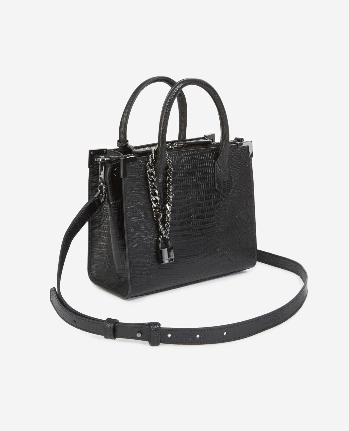 Sac Ming medium en cuir noir The Kooples France