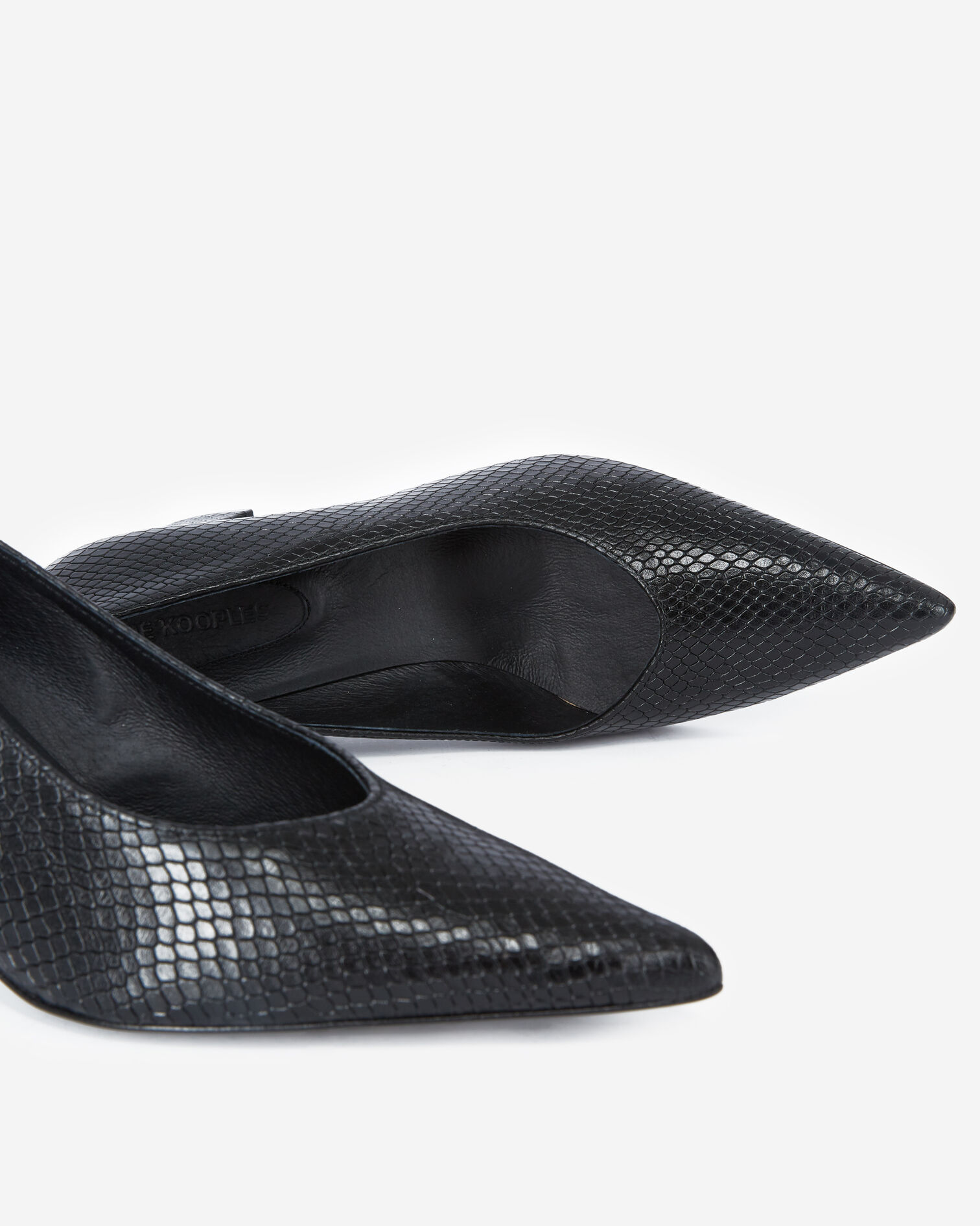 Escarpins noir en cuir, BLACK, hi-res image number null