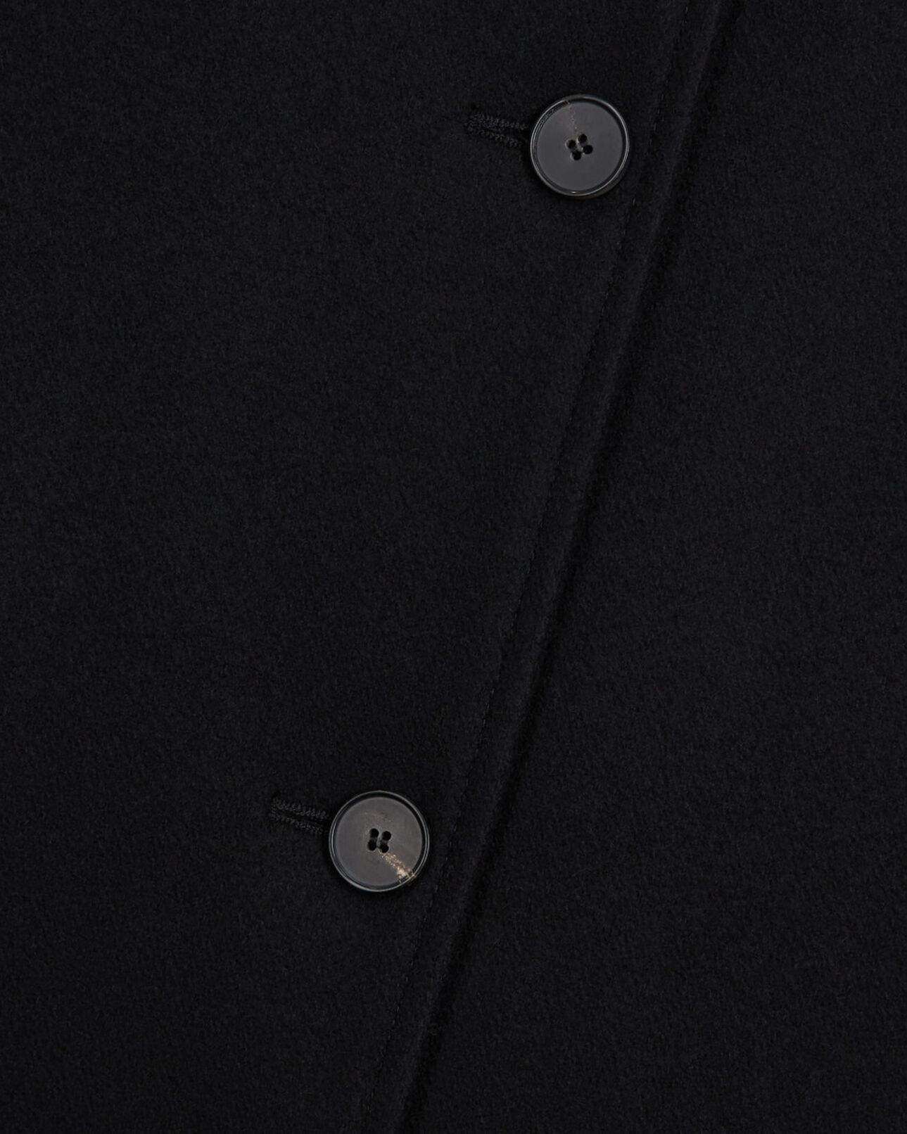 The Kooples FEMME BLACK manteau en laine noir