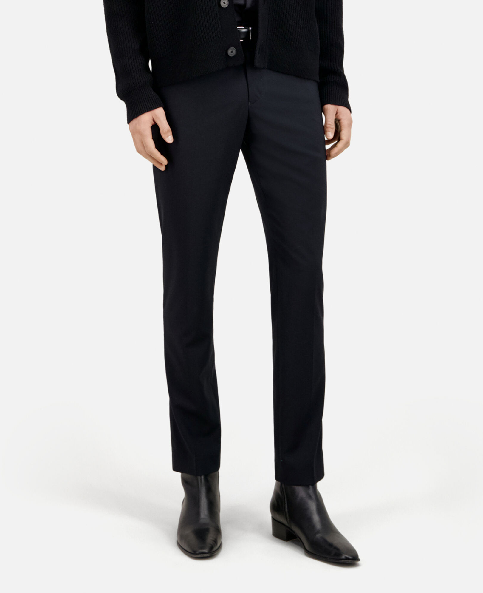 The Kooples HOMME BLACK bottines chelsea en cuir noir