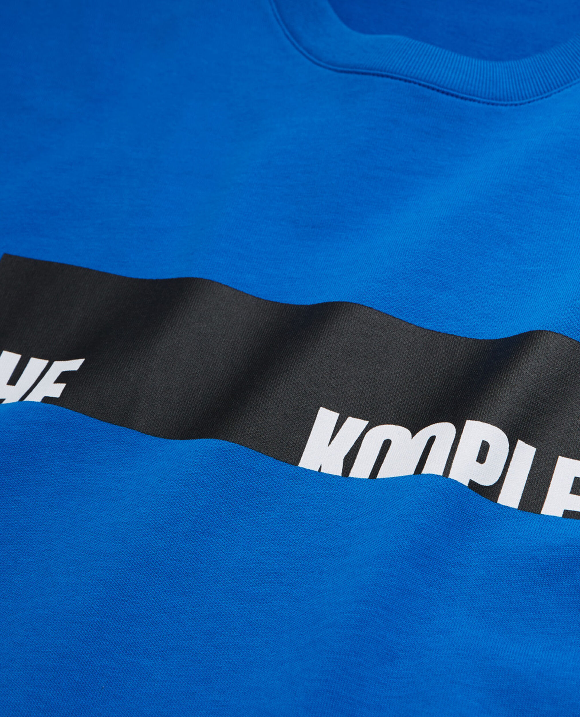 Blue screen print T-shirt, INK BLUE, hi-res image number null
