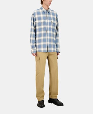The Kooples H BLUE GREY checked shirt