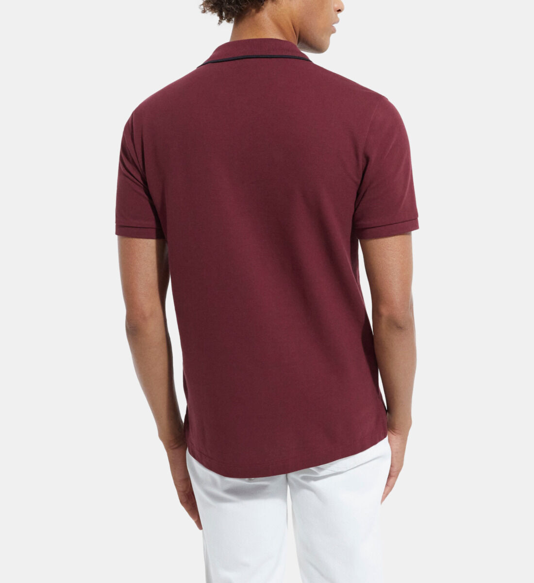 Classic burgundy polo The Kooples US