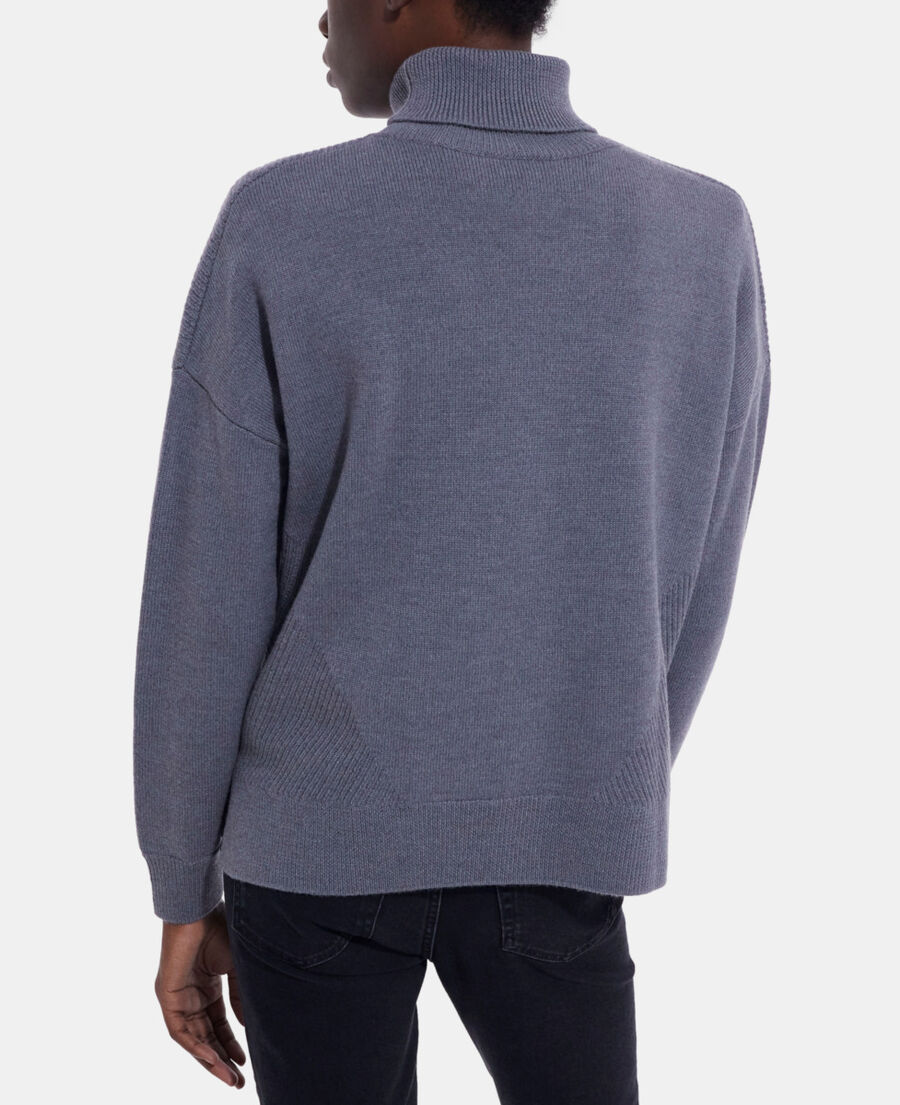 gray wool sweater