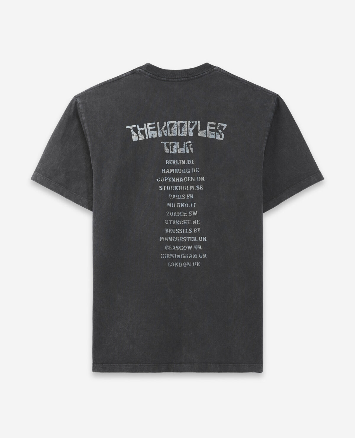 T shirt noir coton imprim serpent The Kooples France