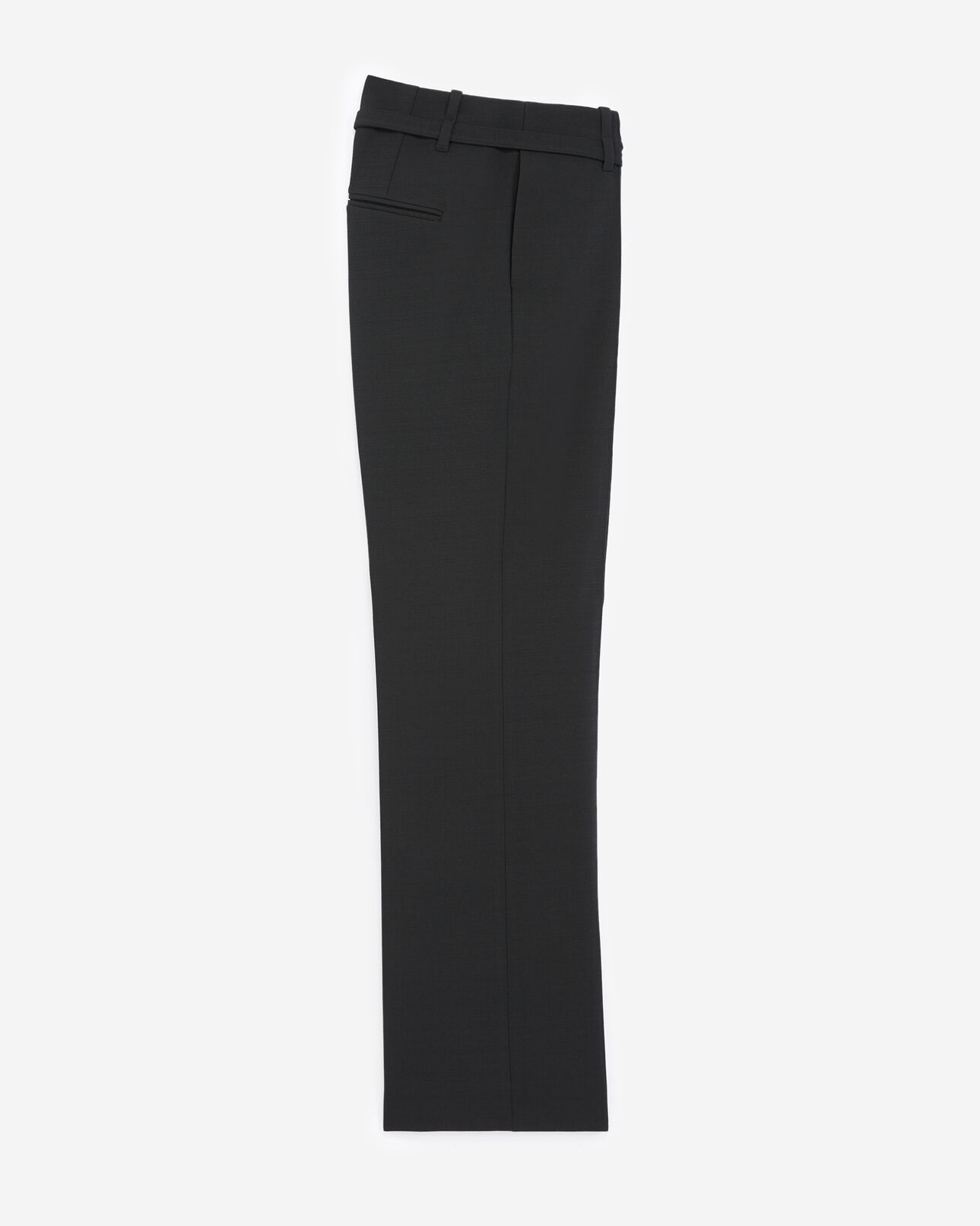 The Kooples WOMEN BLACK straight-cut black suit trousers with belt