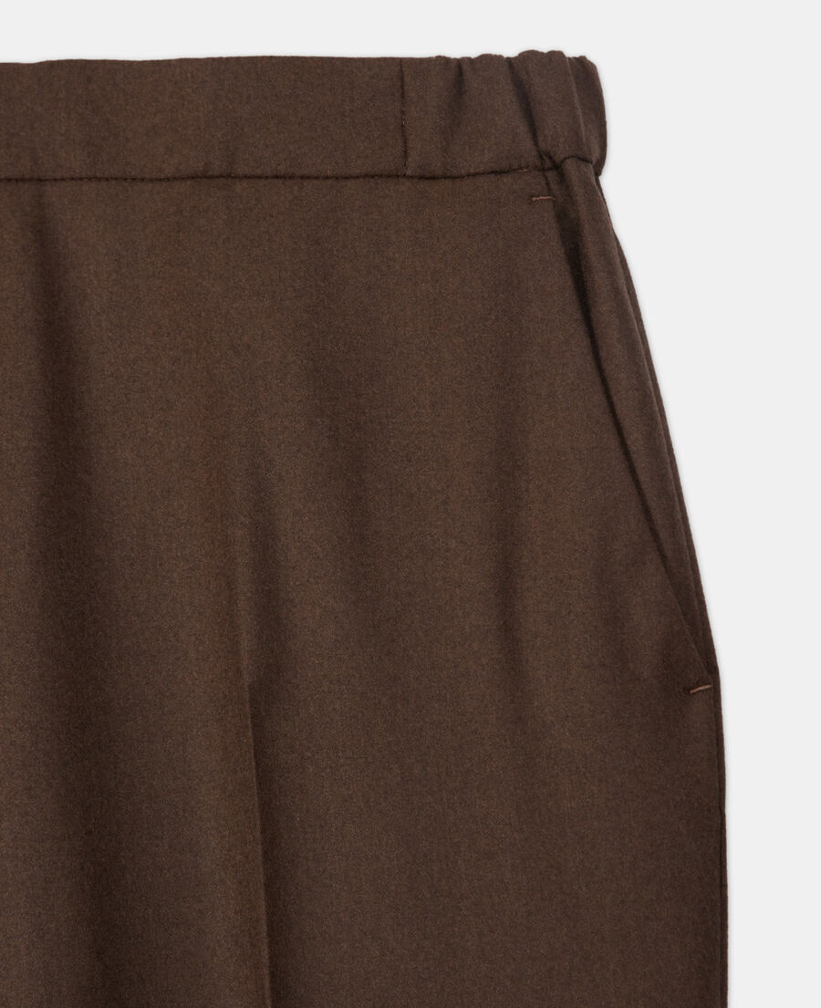 pantalón lana marrón