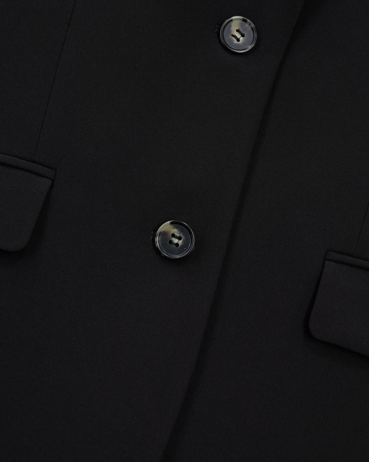 The Kooples FEMME BLACK veste fluide noire à deux boutons