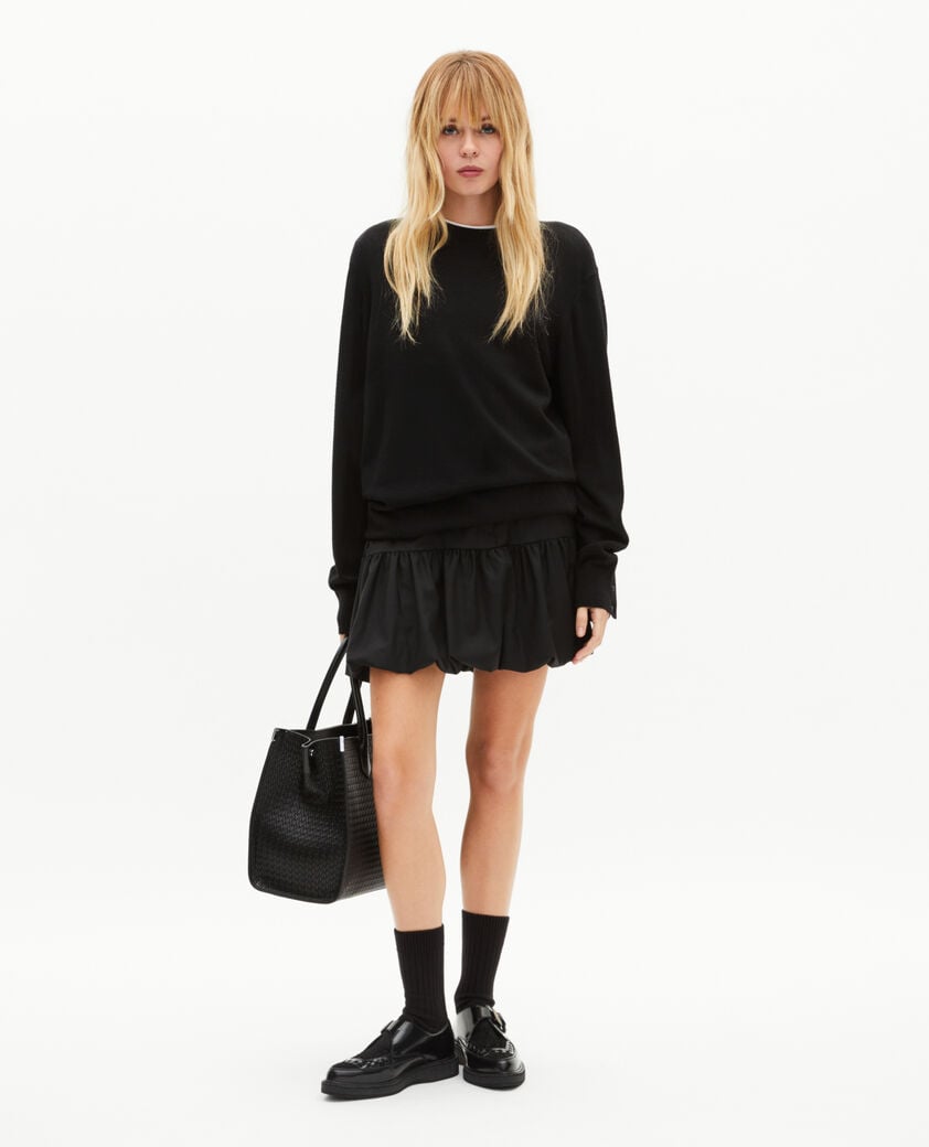 The Kooples F BLACK short black ball skirt