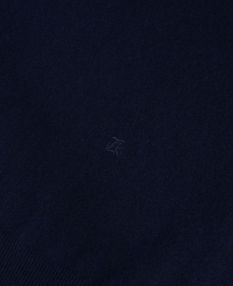 The Kooples H NAVY navy cashmere turtleneck sweater