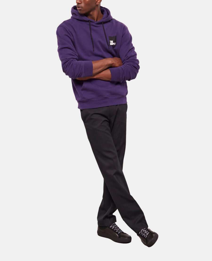 sweatshirt à logo violet