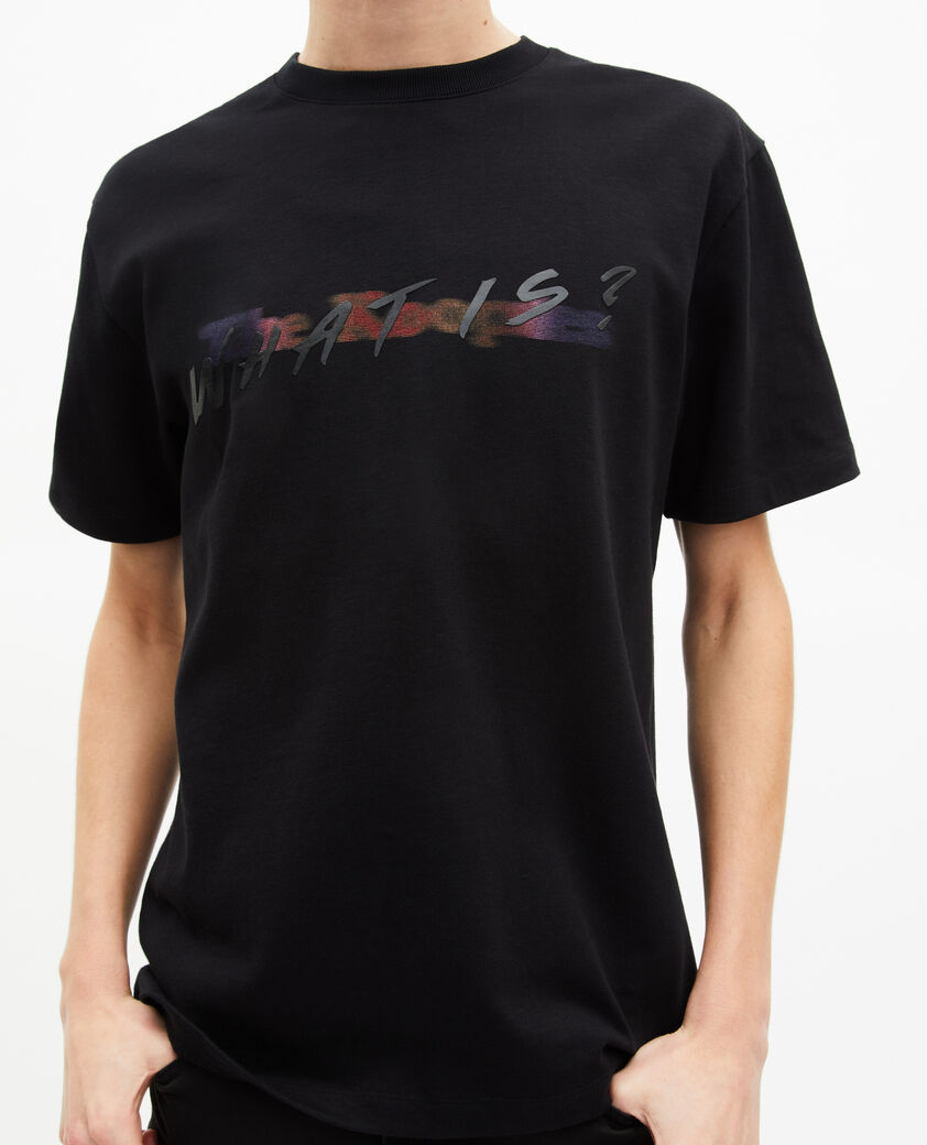 The Kooples MEN BLACK t-shirt with multicolored black logo