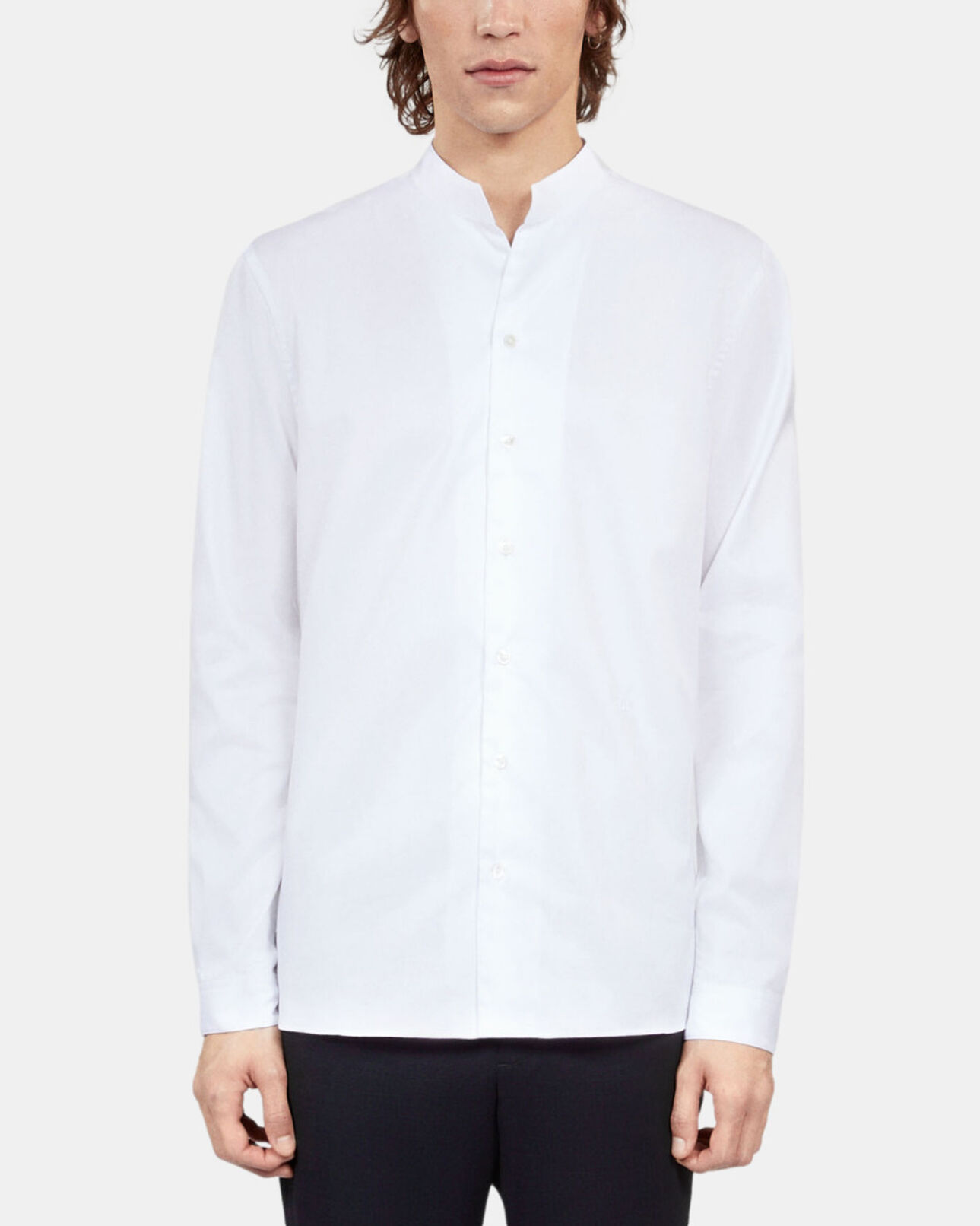 The Kooples MEN WHITE white twill formal shirt