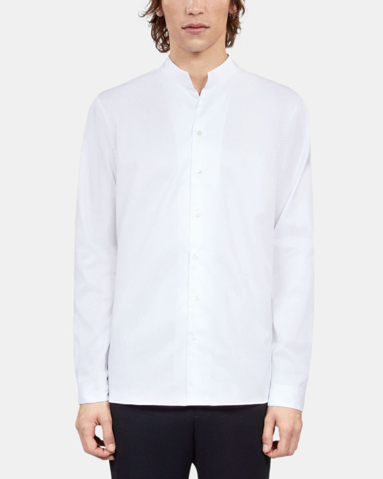 The Kooples HERREN WHITE elegantes, weißes hemd aus twill