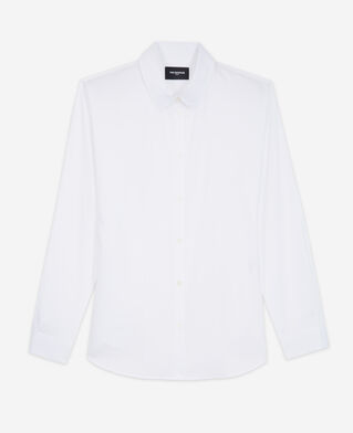 The Kooples WOMEN WHITE classic poplin stretch shirt