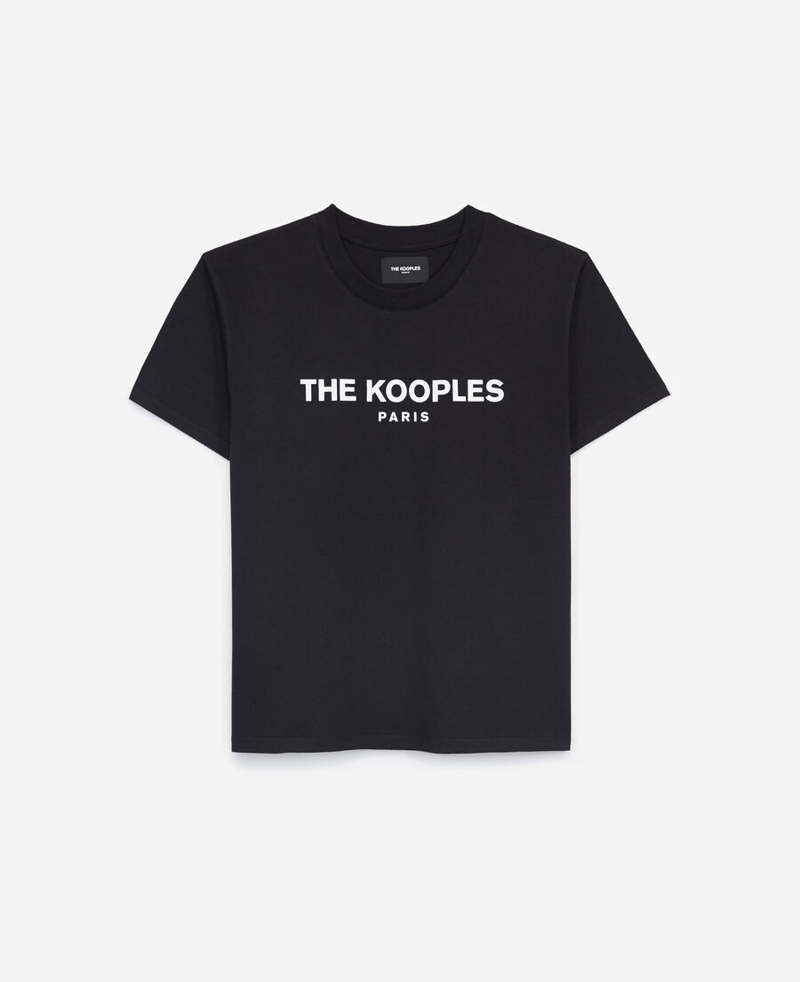 camiseta algodón rock negra the kooples